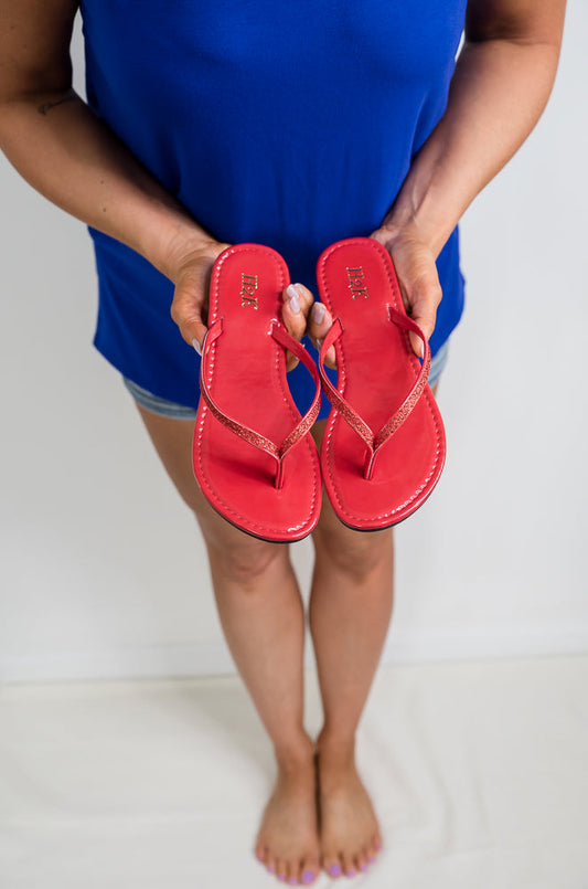 Sassy Sandals in Red