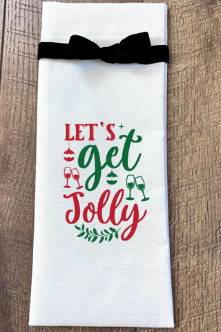 Let's Get Jolly Wine Bag