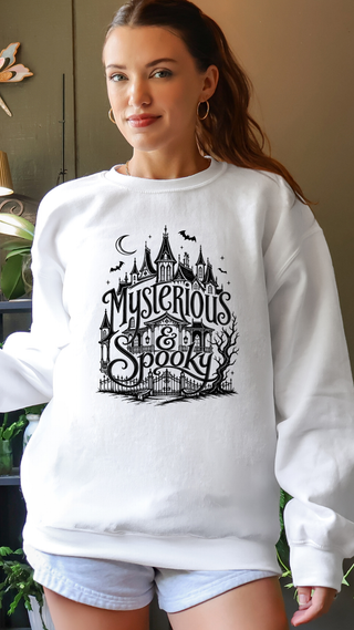 Mysterious & Spooky White Sweatshirt