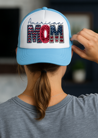 American Mom Trucker Hat