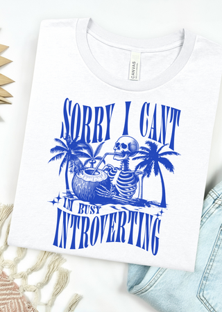 Busy Introverting Bella Canvas T-Shirt
