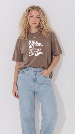 Functional Adult Espresso Comfort Colors T-Shirt