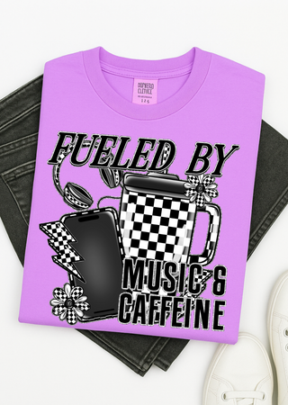 Caffeine & Chords Comfort Colors T-Shirt