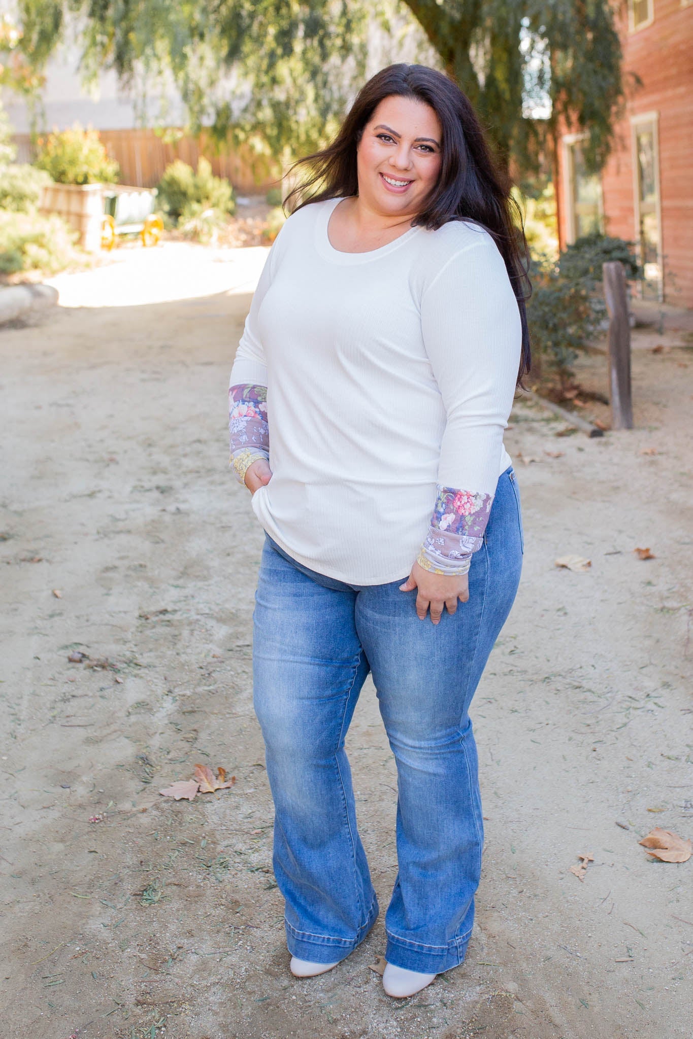 Pleasantly Abloom Long Sleeve Top