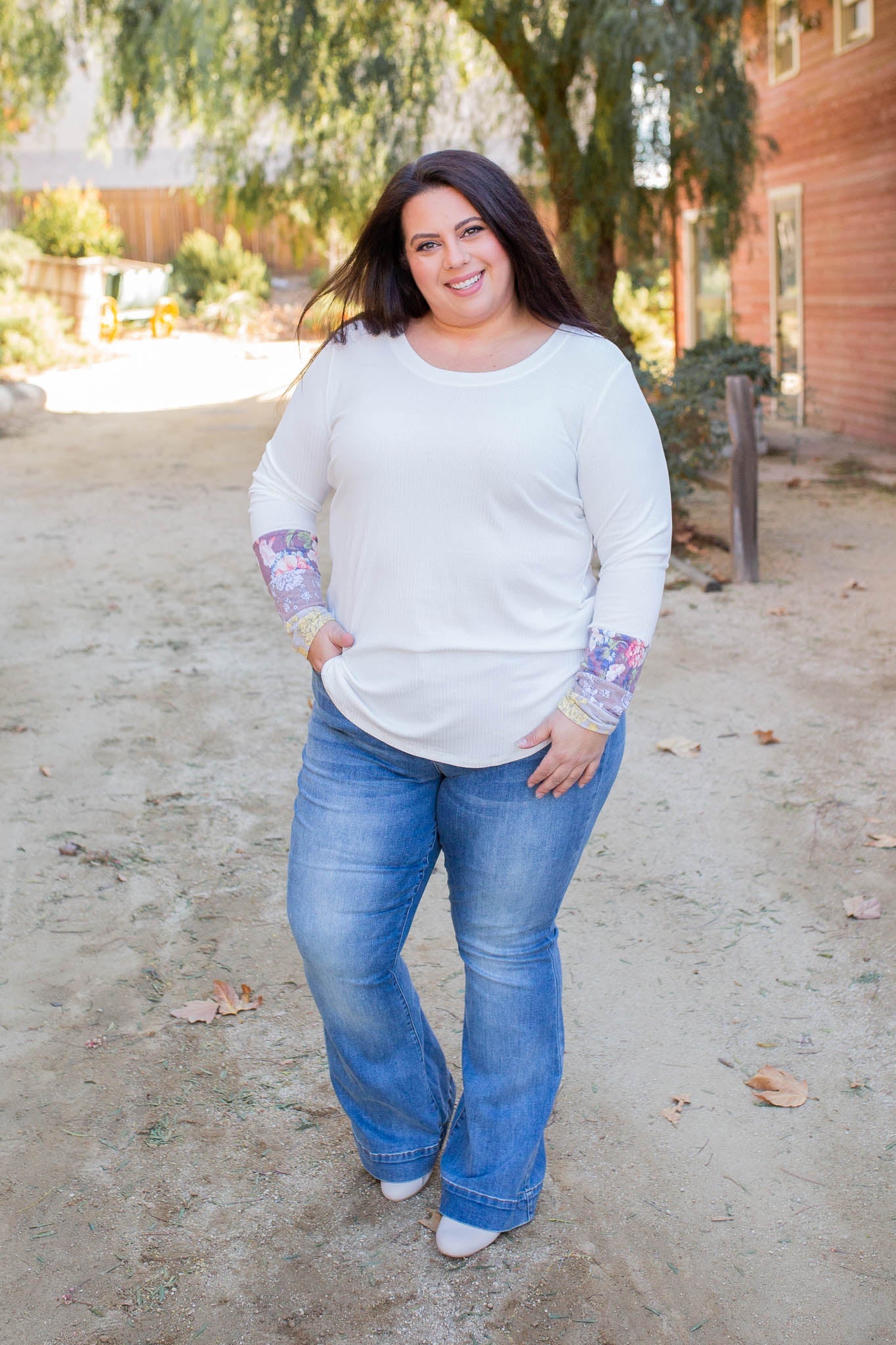 Pleasantly Abloom Long Sleeve Top