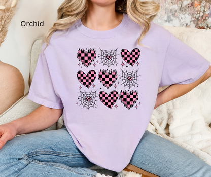 Hearts in a Web Tee