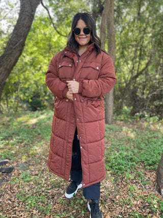 Wrap Me Up Full Length Puffer Jacket