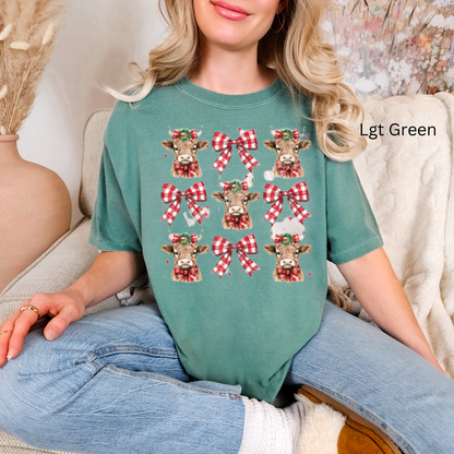 Christmas Cows & Bows Tee