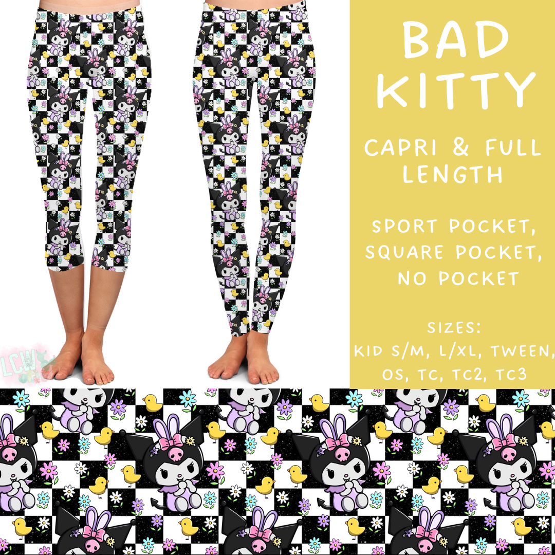 Batch #268 - November Request Run - Closes 1/10 - ETA late March - Bad Kitty Full and Capri Length Leggings