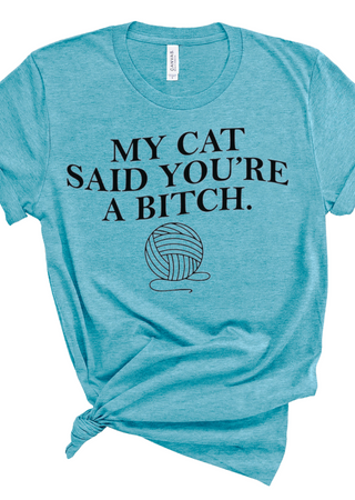 My Cat Said It Bella Canvas T-Shirt