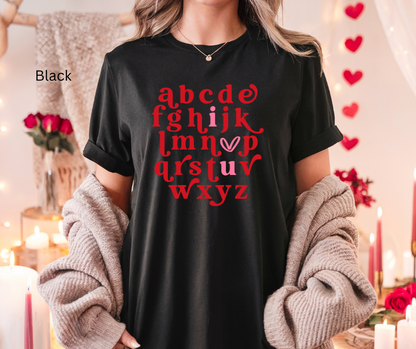 ALPHABET I love you Tee