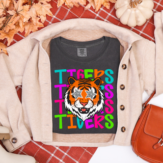 Rainbow Tiger Star Eyes Tee