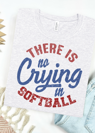 No Crying in Softball Bella Canvas T-Shirt