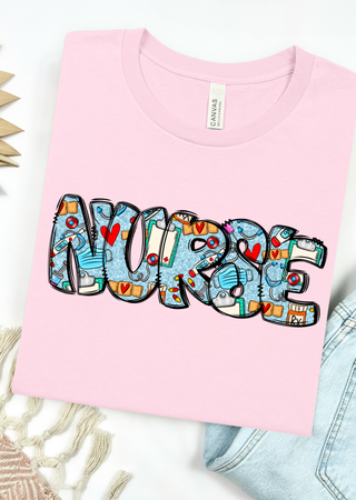 Nurse Doodle Bella Canvas T-Shirt