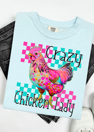 Crazy Chicken Lady Comfort Colors T-Shirt
