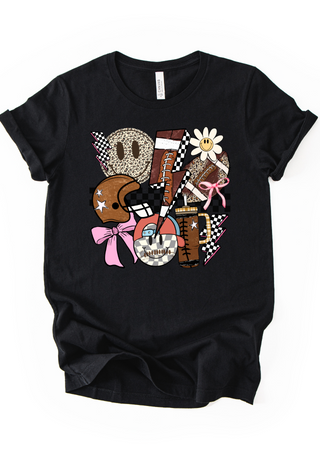 Retro Groovy Football Tee/Sweatshirt