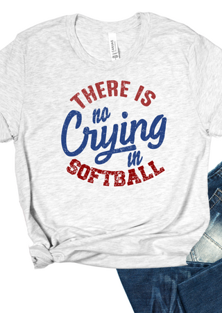 No Crying in Softball Bella Canvas T-Shirt