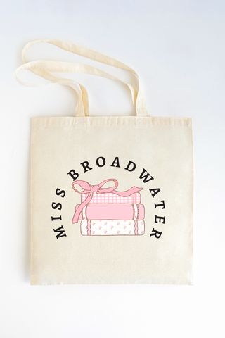 Personalized Teacher Tote Bag