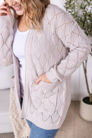 IN STOCK Open Knit Cardigan - Neutral FINAL SALE