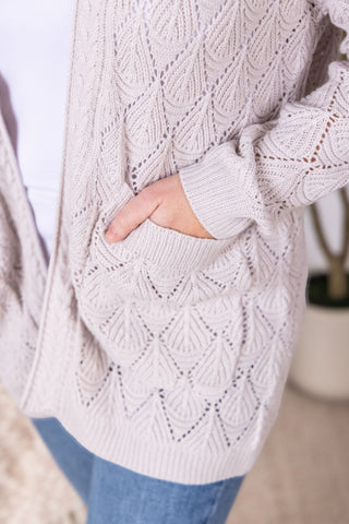 IN STOCK Open Knit Cardigan - Neutral FINAL SALE