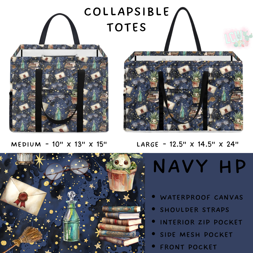 Batch #267 - Collapsible Totes - Closes 1/6 - ETA mid March - Navy HP Collapsible Tote