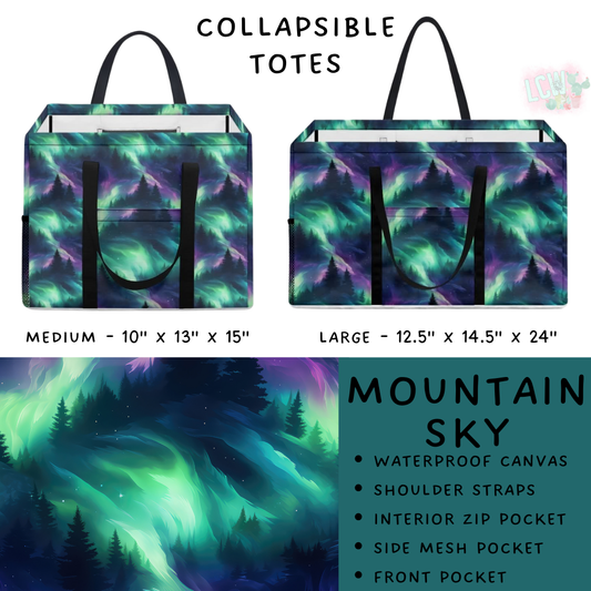 Batch #267 - Collapsible Totes - Closes 1/6 - ETA mid March - Mountain Sky Collapsible Tote