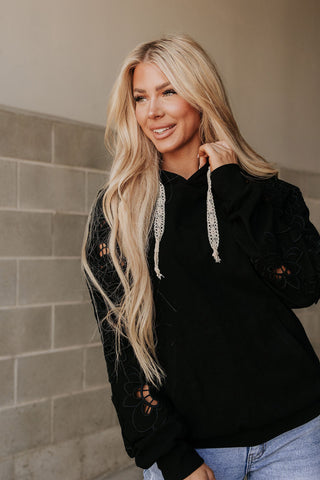 University Hoodie - Love Story Black