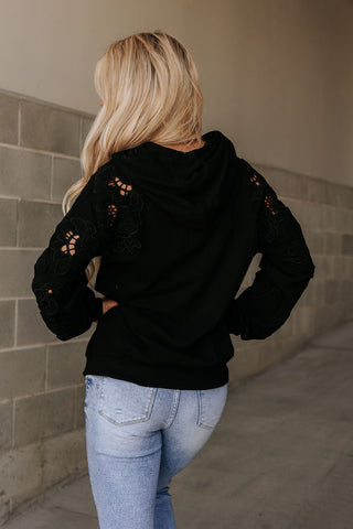 University Hoodie - Love Story Black
