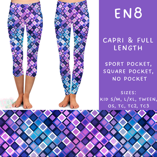 PREORDER Batch #206 - Electric Night - Closes - 9/25 - ETA early Nov - EN8 Full and Capri Length Leggings