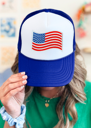 USA Flag Trucker Hat