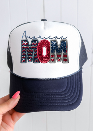 American Mom Trucker Hat