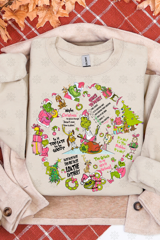 Christmas Collage Crewneck Sweatshirt
