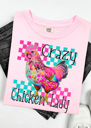 Crazy Chicken Lady Comfort Colors T-Shirt