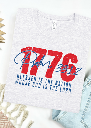 Psalms 33:12 Bella Canvas T-Shirt