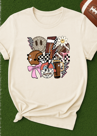 Retro Groovy Football Tee/Sweatshirt