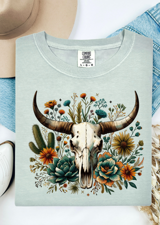 Western Skulls Comfort Colors T-Shirt