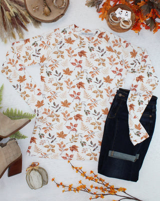 IN STOCK Blair Long Sleeve Top - Harvest Leaves