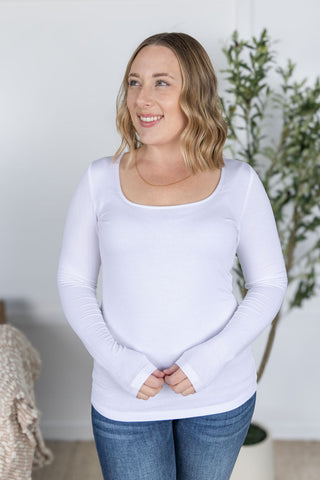 IN STOCK Alyssa Long Sleeve Top - White
