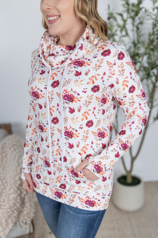 IN STOCK Soft Funnel Neck - Autumn Floral FINAL SALE
