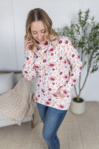 IN STOCK Soft Funnel Neck - Autumn Floral FINAL SALE