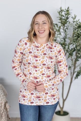 IN STOCK Blair Long Sleeve Top - Autumn Floral FINAL SALE