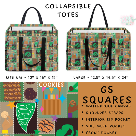 Batch #267 - Collapsible Totes - Closes 1/6 - ETA mid March - GS Squares Collapsible Tote