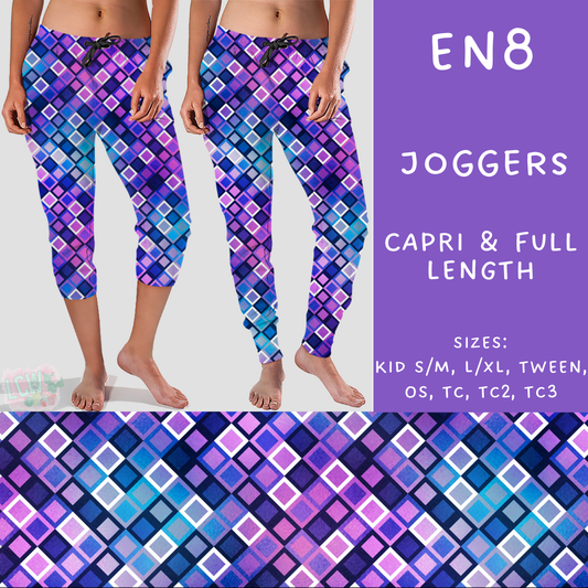 PREORDER Batch #206 - Electric Night - Closes - 9/25 - ETA early Nov - EN8 Full and Capri Length Joggers