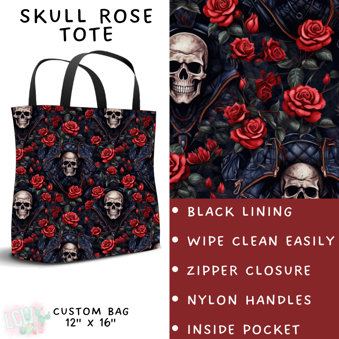 Batch #268 - November Request Run - Closes 1/10 - ETA late March - Skull Rose Tote