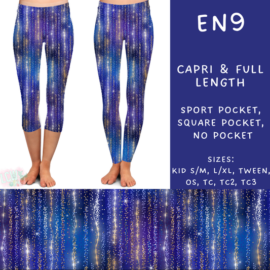 PREORDER Batch #206 - Electric Night - Closes - 9/25 - ETA early Nov - EN9 Full and Capri Length Leggings