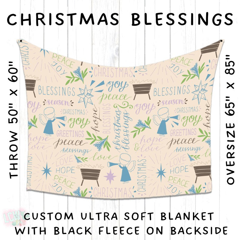 PREORDER Batch #216 - Cozy Christmas Blankets Presale - Closes 10/14 - ETA Early Dec - Christmas Blessings