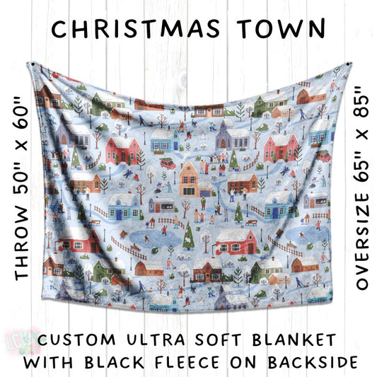 PREORDER Batch #216 - Cozy Christmas Blankets Presale - Closes 10/14 - ETA Early Dec - Christmas Town