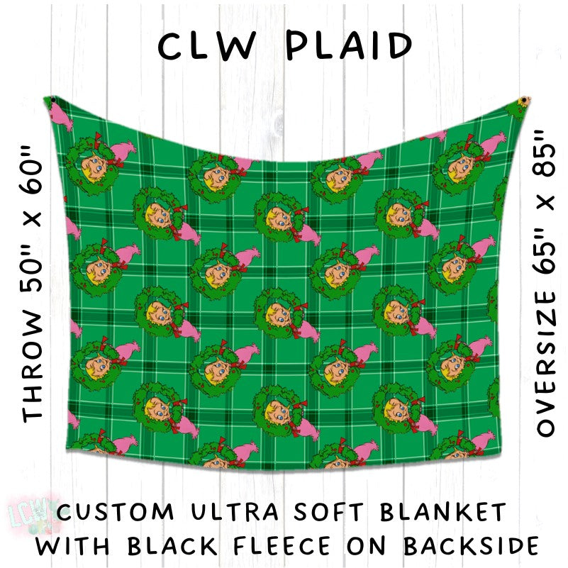 PREORDER Batch #216 - Cozy Christmas Blankets Presale - Closes 10/14 - ETA Early Dec - CLW Plaid