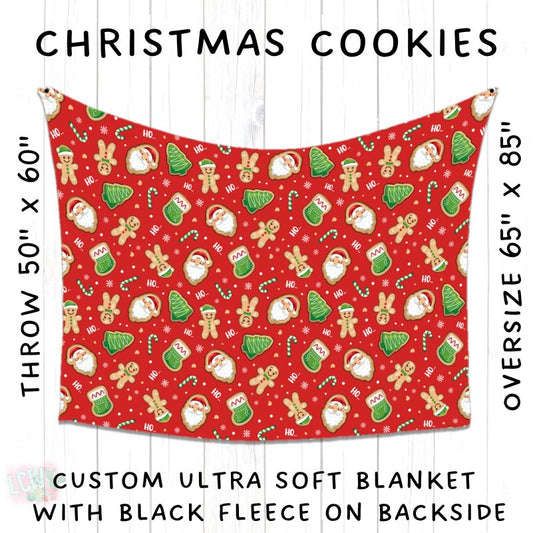 PREORDER Batch #216 - Cozy Christmas Blankets Presale - Closes 10/14 - ETA Early Dec - Christmas Cookies