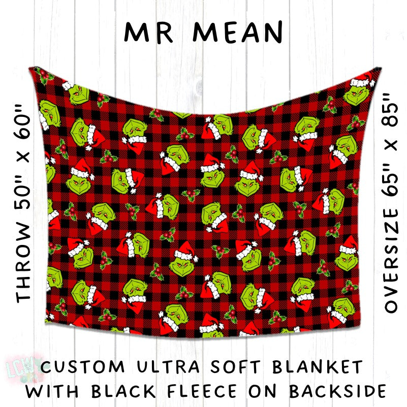 PREORDER Batch #216 - Cozy Christmas Blankets Presale - Closes 10/14 - ETA Early Dec - Mr. Mean